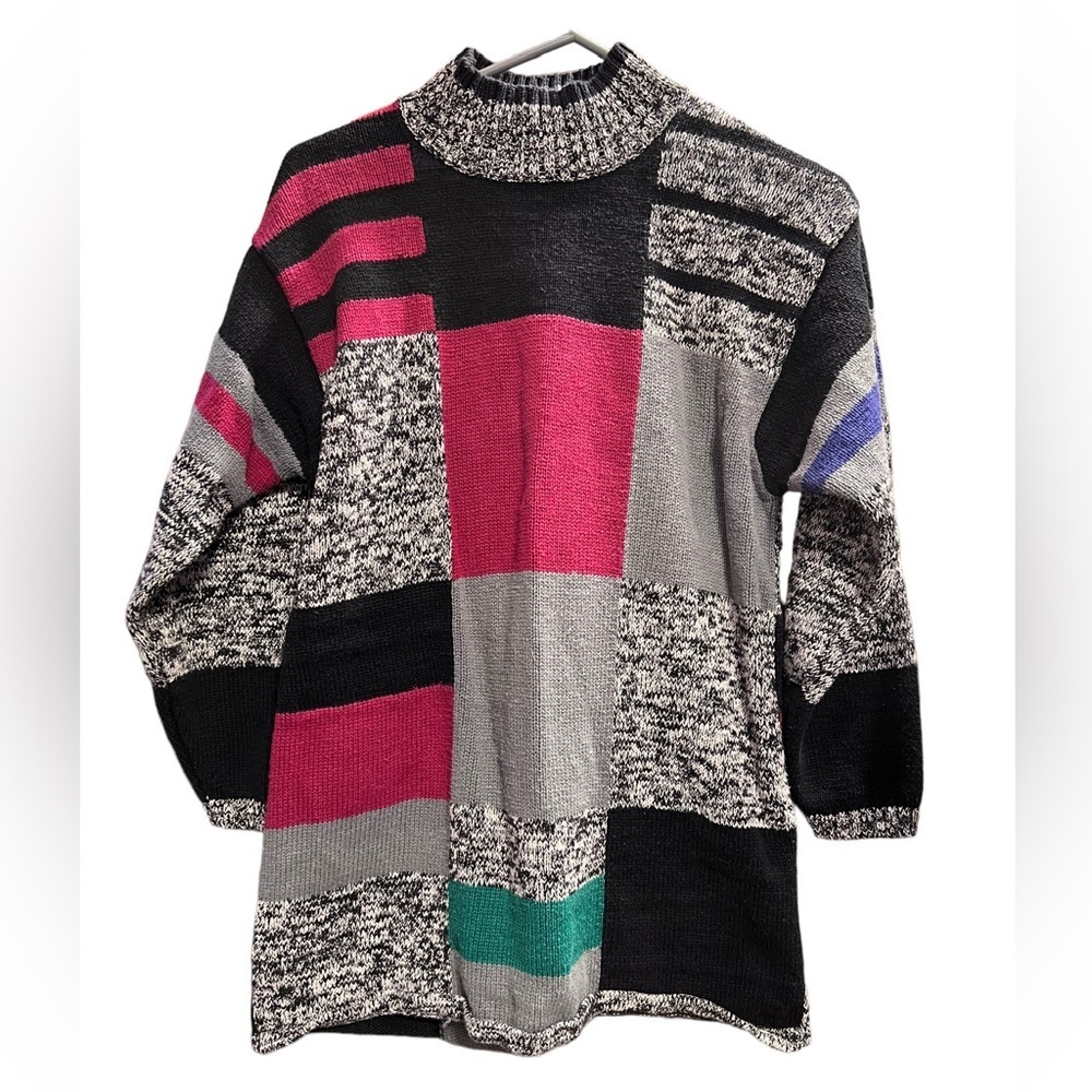 Vintage 80s Mock Neck Sweater
